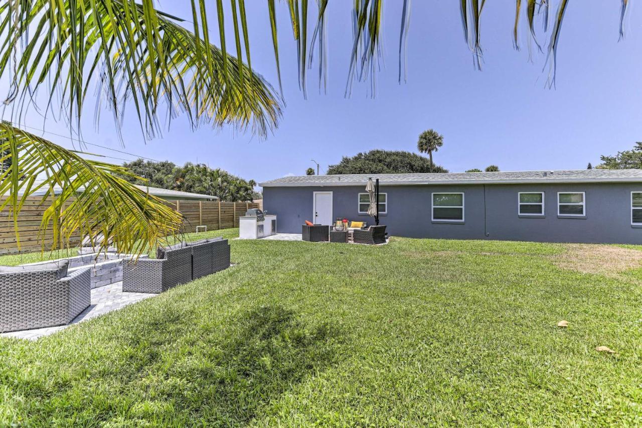 Beach House With Outdoor Kitchen, Walk To Coast Cocoa Beach Exterior foto
